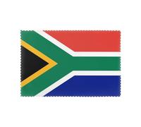 WHJSSF Lot de 6 sets de table à motif drapeau d'Afrique du Sud pour la maison et les banquets, faciles à nettoyer à température ambiante pour une utilisation durable