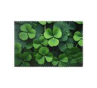 WHJSSF Lot de 6 sets de table épais et robustes pour table de salle à manger Motif feuilles de la Saint-Patrick pour une excellente résistance à l'usure, une bonne résistance aux plis