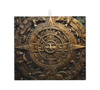 WHJSSF Mayan Calendar End of The World Prints Tapis de séchage absorbant pour comptoir de cuisine à utiliser comme égouttoir pour garder vos plans de travail au sec