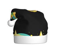 WHJSSF Money Stars Chapeau de Noël arc-en-ciel pour adulte, bord doux et moelleux, léger et confortable