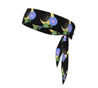 WHJSSF Morning Glory on the Moon Foulard de sport double face pour homme et femme réglable pour toutes les circonférences de tête