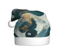 WHJSSF Mysterious Valley Picture Chapeau de Noël pour adulte Bord doux et moelleux, léger et confortable