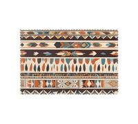 WHJSSF Native American Beliefs Lot de 6 sets de table pour table de salle à manger pour la maison et les banquets, faciles à nettoyer à température ambiante pour une utilisation durable