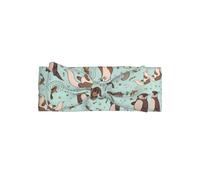 WHJSSF Otters Prints Bandeau avec nœud pour bébé - Accessoire doux et extensible pour nouveau-né pour séances photos et fêtes prénatales - Couvre-chef doux, mignon et adorable pour nourrissons