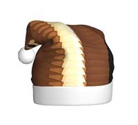 WHJSSF Petit ours tenant une bouteille de lait chapeau de Noël pour adulte, ce qui en fait un cadeau amusant et durable pour homme et femme