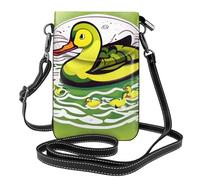 WHJSSF Petit sac à bandoulière en cuir pour téléphone portable, 19,3 x 12,4 cm, imprimé de jeu de canard, pour la marche, le camping, le shopping, les voyages et une utilisation en extérieur