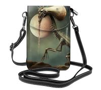 Whjssf Petit sac à main pour téléphone portable 19,3 x 12,4 cm en cuir imprimé bêtes Gobi pour femme, parfait pour la marche, le camping