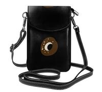 Whjssf Petit sac à main pour téléphone portable 19,3 x 12,4 cm en cuir imprimé griffe d'ours chocolat bagel pour femme, parfait pour la marche, le camping