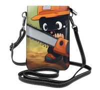 WHJSSF Petit sac à main pour téléphone portable 19,3 x 12,4 cm, joli étui à rabat en cuir imprimé tronçonneuse qui pleure, pour femme, parfait pour la marche, le camping