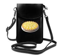 WHJSSF Petit sac à main pour téléphone portable 19,3 x 12,4 cm, ravissant motif tarte à l'ananas imprimé tarte à l'ananas en cuir pour femme, parfait pour la marche, le camping