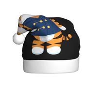 WHJSSF Petit tigre portant un chapeau de Noël pour adulte, ce qui en fait un cadeau amusant et durable pour homme et femme