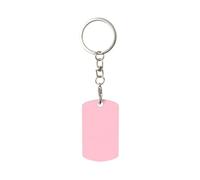 WHJSSF Porte-clés rectangulaire en métal rose uni