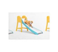 WHJSSF Puppy on The Slide Lot de 6 sets de table pour table de salle à manger et banquets faciles à nettoyer à température ambiante pour une utilisation durable