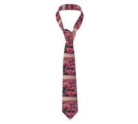 WHJSSF Roses by the sea Prints Cravate en soie pour homme - Tendance pour les affaires, les mariages, les fêtes et comme cadeau (145 x 7,9 cm, facile d'entretien)