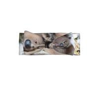 WHJSSF Serre-tête à nœud pour bébé imprimé koala - Accessoire doux et extensible pour séance photo - Joli postiche pour petites filles