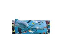 WHJSSF Serre-tête avec nœud pour bébé Motif dauphin océanique regardant toi Accessoire de photo pour nouveau-né doux et extensible Accessoires pour cheveux de fête