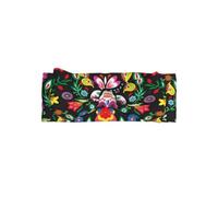 WHJSSF Sugar Horror Serre-tête de mort et fleurs avec nœud pour bébé - Accessoire doux et extensible pour séance photo, postiche mignon pour petites filles