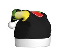 WHJSSF Sweet and Sour Cherry Printed Christmas Hat for Adult for Men and Women Clothing Headband for Festive Occasions