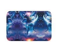 WHJSSF Tapis de salle de bain bien conçu, résistant à la décoloration et facile d'entretien, motif dauphins mignons 101,6 x 152,4 cm