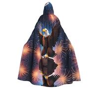 WHJSSF The Eagle Under The Fireworks Cape à capuche pour adulte Imprimé Halloween Super Large