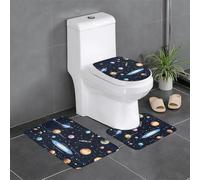 WHJSSF The Solar Family Picture Lot de 3 tapis de bain antidérapants à séchage rapide