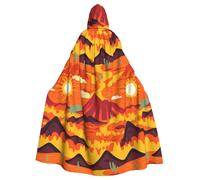 WHJSSF The sun sets in the west Cape à capuche pour adulte Imprimé Halloween Super Large