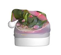 WHJSSF Tulipe Crystal Ball Printed Christmas Hat for Adult for Men and Women Clothing Headband for Festive Occasions