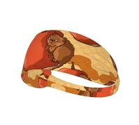 WHJWXC Bandeau élastique pour homme et femme avec imprimé mignon petit hamster pour yoga, fitness