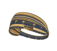 WHJWXC Bandeau élastique pour homme et femme Motif fresques pharaoniques égyptiennes