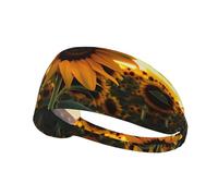 WHJWXC Bandeau élastique pour homme et femme Motif tournesol