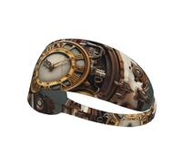 WHJWXC Bandeau élastique Steampunk pour homme et femme, pour yoga, fitness