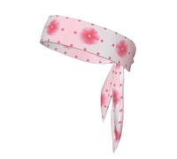 WHJWXC Bandeaux à imprimé d'œillets floraux, serre-tête de sport, bandeau pour homme et femme, bandeau de cheveux pour le yoga et le fitness