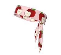 WHJWXC Bandeaux à imprimé fruits rouges de dessin animé, serre-tête de sport, bandeau pour homme et femme, bandeau pour le yoga et le fitness