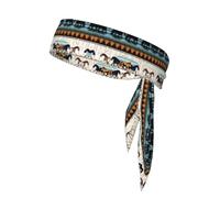 WHJWXC Bandeaux à motif de rayures de cheval, serre-tête de sport, bandeau pour homme et femme, bandeau pour cheveux pour le yoga et le fitness