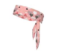 WHJWXC Bandeaux à motif graphique d'amour abstrait, serre-tête de sport, bandeau pour homme et femme, bandeau pour cheveux pour le yoga et le fitness