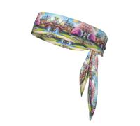 WHJWXC Bandeaux de sport avec impression de conte de fées licorne, bandeau pour homme et femme, bandeau de cheveux pour le yoga et le fitness
