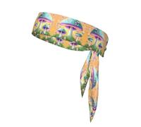 WHJWXC Bandeaux fantaisie à motif champignon, serre-tête de sport, bandeau pour homme et femme, bandeau pour cheveux pour le yoga et le fitness