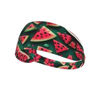 WHJWXC Dream Watermelon Pattern Bandeau élastique pour exercices de tête pour homme et femme, bandeau pour le yoga et le fitness