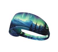 WHJWXC Northern Lights Bandeau élastique pour homme et femme Motif peinture
