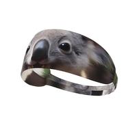 WHJWXC Serre-tête élastique avec imprimé koala mignon pour homme et femme, bandeau pour le yoga et le fitness