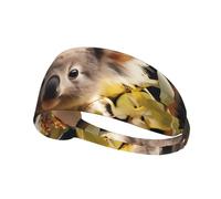 WHJWXC Serre-tête élastique avec motif koala mignon pour homme et femme, bandeau pour le yoga et le fitness