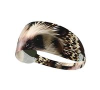 WHJWXC Serre-tête élastique de qualité avec imprimé hérisson mignon pour homme et femme