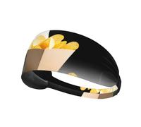 WHJWZY Bandeau élastique d'exercice - Bandeau doux et respirant pour la course à pied, le cyclisme, le yoga, et plus encore Kazi Patate Wish imprimé