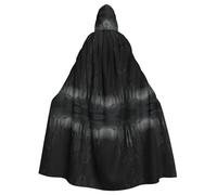 WHJWZY Cape à capuche imprimée de la forêt grise infinie pour homme et femme, utilisée pour les fêtes, les bals de fin d'année