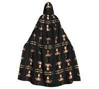 WHJWZY Cape à capuche pour homme et femme Motif petit singe intelligent