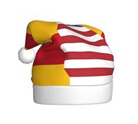 WHJWZY Chapeau de Noël pour adulte - Accessoire festif | Halloween, cérémonies annuelles, fêtes de fin d'année, motif drapeau espagnol américain