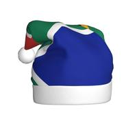 WHJWZY Chapeau de Noël pour adulte - Accessoire festif | Halloween, cérémonies annuelles, fêtes de fin d'année, motif drapeau de l'Afrique du Sud