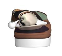 WHJWZY Chapeau de Noël pour adulte - Accessoire festif | Halloween, cérémonies annuelles, fêtes de fin d'année, café avec des chats boivent du café