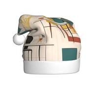 WHJWZY Chapeau de Noël pour adulte - Accessoire festif | Halloween, cérémonies annuelles, fêtes de fin d'année, motif moderne du milieu du siècle