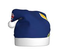 WHJWZY Chapeau de Noël pour adulte - Accessoire festif | Halloween, cérémonies annuelles, fêtes de fin d'année, drapeau des îles Turques et Caïques imprimé